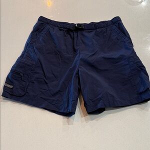 Columbia Women’s Navy Athletic Nylon Outdoor Shorts Size Medium